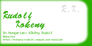 rudolf kokeny business card